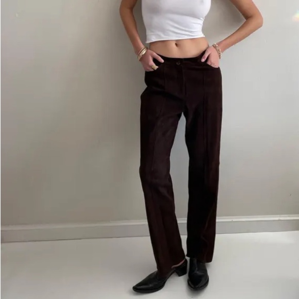 Vintage genuine suede leather Danier pants